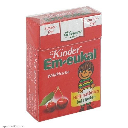 Em-Eukal 润喉维生素儿童糖 40g（无糖型盒装樱桃味） 40 g