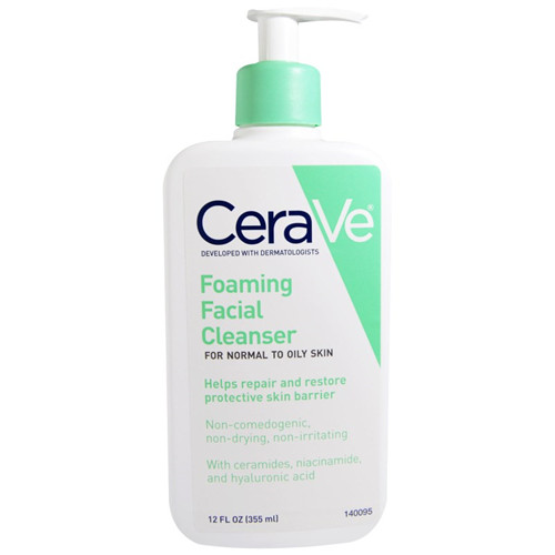 1 CeraVe泡沫面部清洁剂