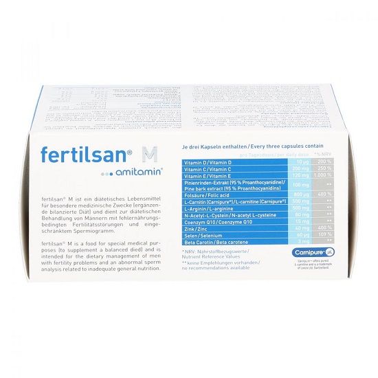 德国Amitamin 提高精子活力增强男性生育胶囊营养成分