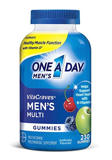 One A Day Men's Vitacraves Gummy Multivitamin, 230 Count