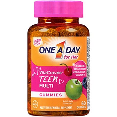 One A Day Vitacraves Teen for Her, 60 Count