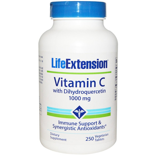 Life Extension, 维生素C素食胶囊，含二氢槲皮素，1000毫克，250粒