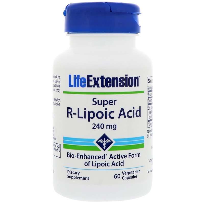 Life Extension, 超级R-硫辛酸，240毫克，60粒素食胶囊