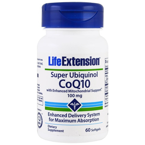 Life Extension, 超级辅酶CoQ10，具有更强的线粒体支持，100毫克，60粒软胶囊