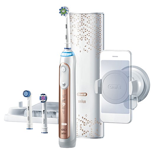 Oral-B Genius Pro 8000 Electronic Power Rechargeable Battery Electric Toothbrush with Bluetooth Connectivity 