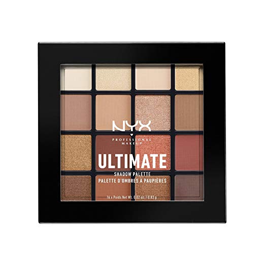 NYX PROFESSIONAL MAKEUP Ultimate Shadow Palette, Warm Neutrals, 0.02 oz 0.83 g