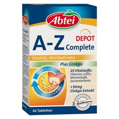 Abtei A-Z Complete Plus Gingko 42 Tabletten