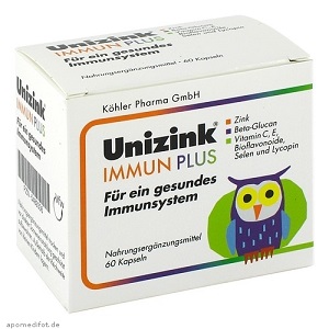 UNIZINK 增强免疫力补锌胶囊 60粒