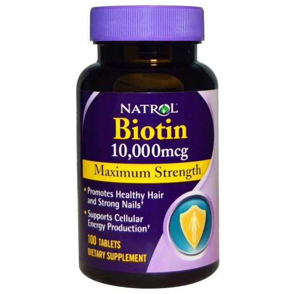 14 Natrol, Biotin, Maximum Strength, 10,000 mcg, 100 Tablets