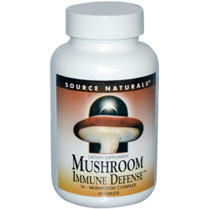 27 Source Naturals, Mushroom Immune Defense, 16-Mushroom Complex, 60 Tablets