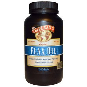 3 Barlean's, Lignan Flax Oil, 250 Softgels