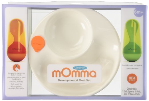 3 Lansinoh mOmma Mealtime Developmental Meal Set