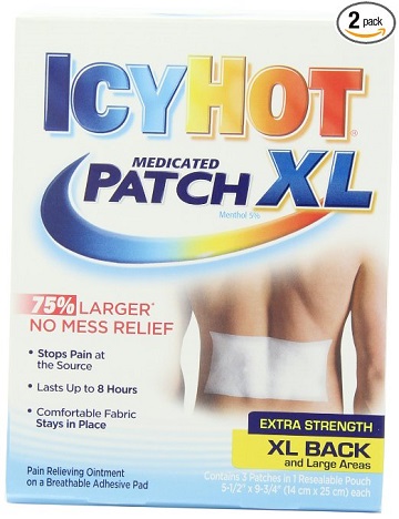 Icy Hot Medicated Patch, Extra Strength, XL Back & Large Areas, 3 Patches (Pack of 2)