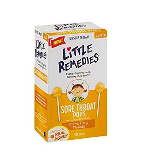 1 Little Remedies Honey Pops Lollipop, Natural Honey, 10 Count