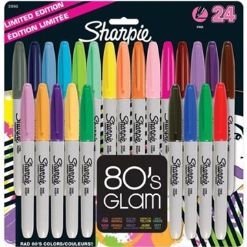 17 Sharpie Fine-Tip Permanent Marker, 24-Pack Assorted Colors
