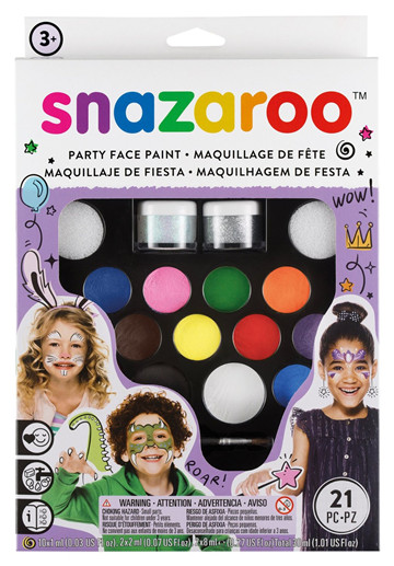 19 Snazaroo Face Paint Ultimate Party Pack