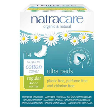 2 Natracare Natural Ultra Pads - with wings