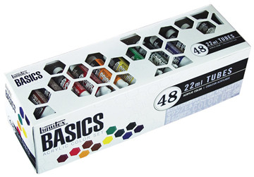 21 Liquitex BASICS Acrylic Paint Tube 48-Piece Set
