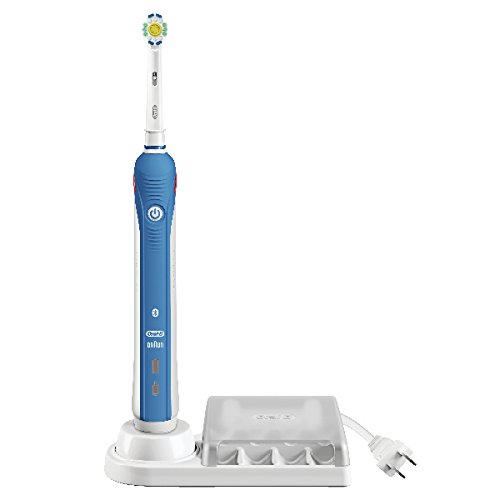 4 Oral-B Pro 3000 Electronic Power Rechargeable Battery Electric Toothbrush with Bluetooth Connectivity Powered by Braun