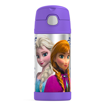 5 Thermos Funtainer 12 Ounce Bottle, Frozen Purple