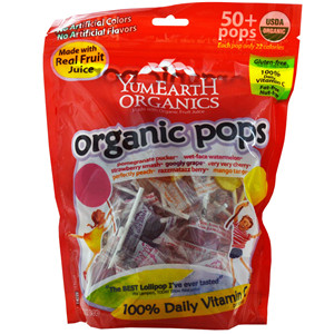 5 YumEarth, Organic Pops, Assorted Flavors, 50+ Pops, 12.3 oz (349 g)