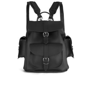 7 Grafea Show Business Medium Leather Rucksack – Black