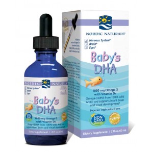 12 Nordic Naturals 挪威小鱼 DHA婴幼儿鳕鱼油滴剂 原味 60ml