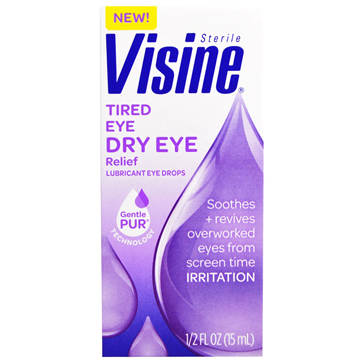 6 Visine Tired Eye 缓解长期用眼视觉疲劳滴眼液