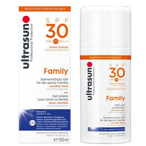 2 瑞士Ultrasun U佳防晒霜SPF30家庭装型 100ml 防水 适合面部全身 新包装