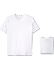 3 Calvin Klein 卡文克莱 男士弹力圆领短袖T恤 2件装（直邮）