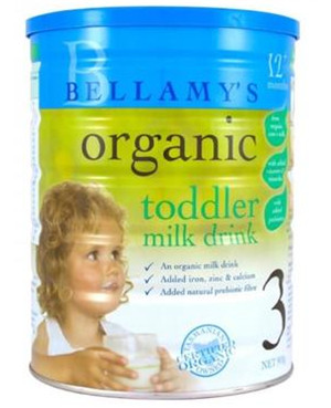 Bellamy's 贝拉米 有机婴幼儿配方奶粉 3段 1岁以上 900g