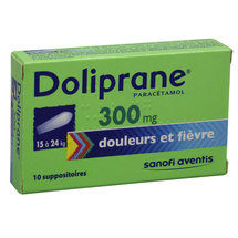 1.3 宝宝退热栓 DOLIPRANE SUPPOSITOIRE 300mg 10粒装