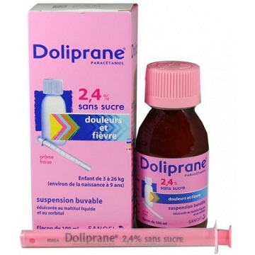 Doliprane Children 2.4% Sugar Free - 100 ml