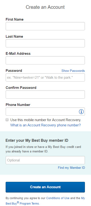 百思买bestbuy注册账户