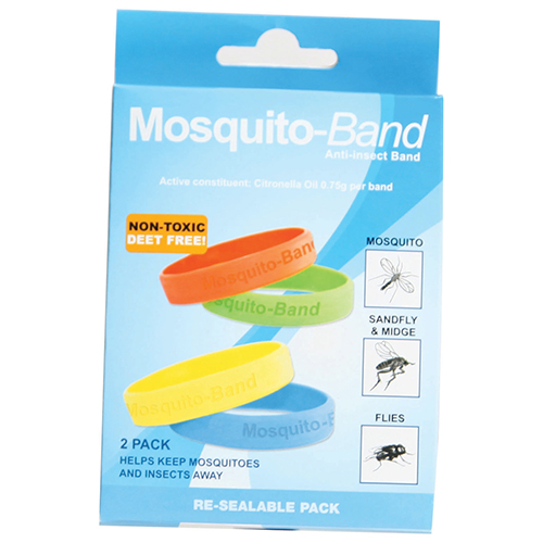 6 Mosquito-Band 硅胶驱蚊手环 2只装