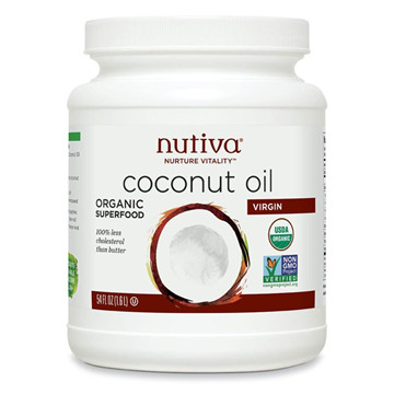 1 Nutiva, 有机初榨椰子油，54液盎司（1.6升）
