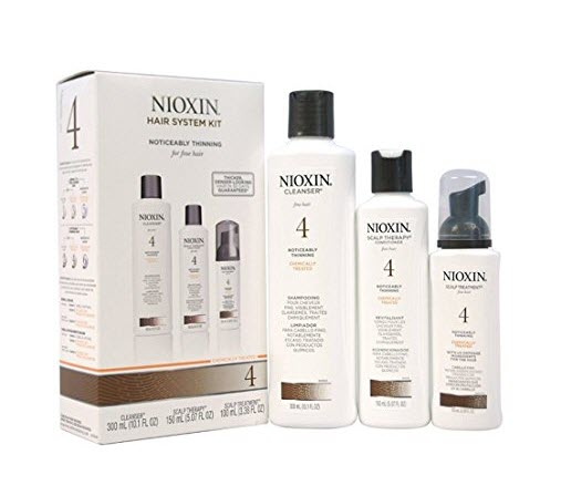 Nioxin System 4 Kit, Noticeably Thinning, Fine, Chemically-Treated Hair