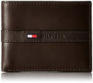 Tommy Hilfiger Men's Ranger Leather Passcase Wallet with Removable Card Holder