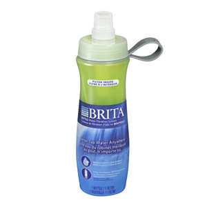 Brita Sport Water Filter Bottle, Mod Columns, 20 Ounce