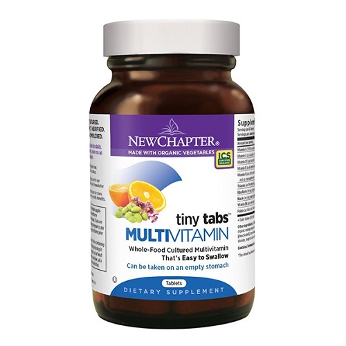 New Chapter Tiny Tabs Multivitamin with Fermented Priobiotics + Whole Foods + Vitamin D3 + B Vitamins + Organic Non-GMO Ingredients 192 ct