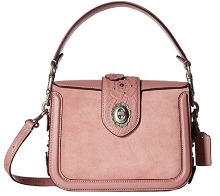 COACH Womens Tea Rose Tooling with Applique Page Crossbody