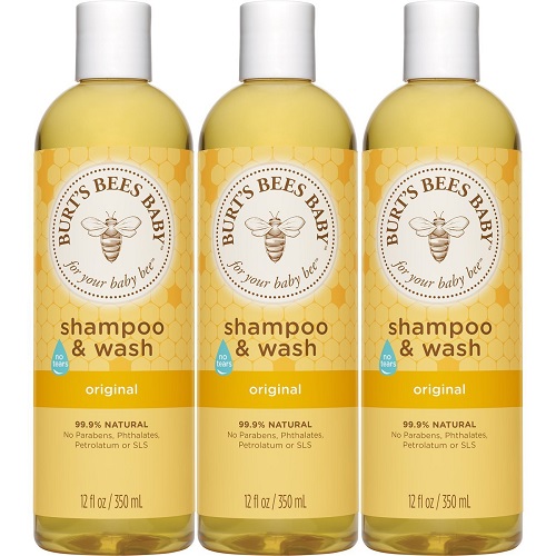 Burt's Bees 小蜜蜂天然宝宝洗发沐浴二合一350ml *3瓶装