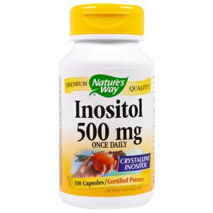 Nature's Way, Inositol, Once Daily, 500 mg, 100 Capsules