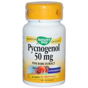 Nature's Way, Pycnogenol, Pine Bark Extract, 50 mg, 30 Tablets