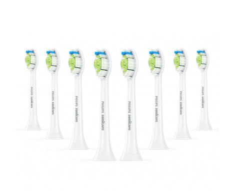 Philips Sonicare DiamondClean Standard White Brush Heads - 8 Pack