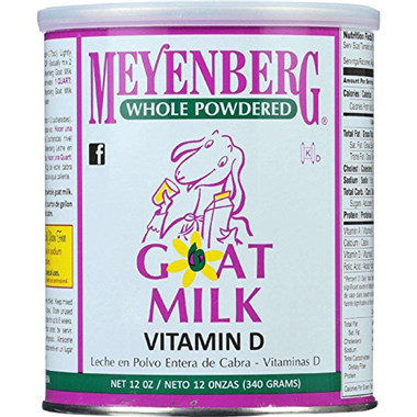 Meyenberg Whole Powdered Goat Milk, Vitamin D, 12 Ounce