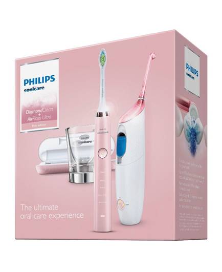 Philips Sonicare DiamondClean Toothbrush and Airfloss Bundle - Pink