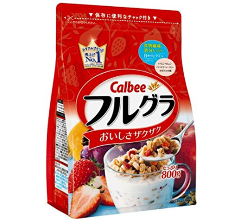 Calbee 卡乐比 水果谷物麦片800g×6袋