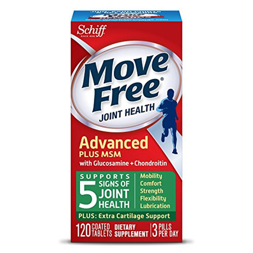 Move Free Advanced Plus MSM, 120 tablets - Joint Health Supplement with Glucosamine and Chondroitin