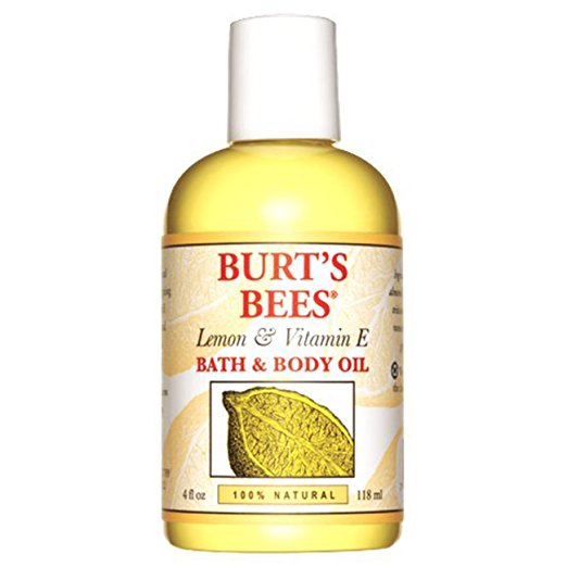 Burt's Bees 100% Natural Lemon and Vitamin E Body and Bath Oil - 4 Ounce Bottle